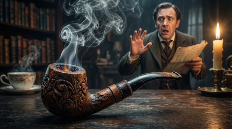 Откуда пошел анекдот про трубку Холмса у Ватсона в заднице (отказ от курения).